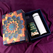 Effete Kulfi Almonds Gift Hamper Golden With Bottle (2 Pc Set) thumbnail 1