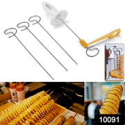1 Set Potato Spiral Cutter Potato Twister (4 Spits) thumbnail 7