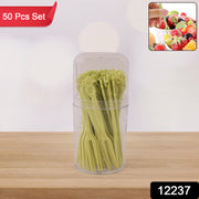 Plastic Fruit Forks Cake Dessert Forks Mini Forks (50 Pcs Set) thumbnail 6
