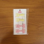 Cute Mini Fork Shaped Hair Clips Set For Girls And Women (4 Pc) thumbnail 6