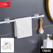 Multipurpose No-drill Wall Mounted Adhesive Towel Rod Holder (1 Pc) thumbnail 7