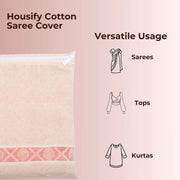 Zip Closure Saree Storage Bag (14.516.5 Cm 1 Pc) thumbnail 2