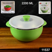 Apex 2200ml Microwave-safe Plastic Serving Bowl With Lid (1 Pc) thumbnail 6