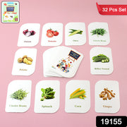 Kidkraft 32-piece Educational Vegetable Flash Cards Set thumbnail 6