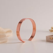 Elegant Rose Gold-plated Open Cuff Bracelet Kada (1 Pc) thumbnail 1