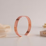 Elegant Rose Gold-plated Open Cuff Bracelet Kada (1 Pc)