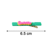 Sweet Text Decorative Hair Clip Set (4 Pc) thumbnail 4