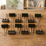 Extra Large Heavy-duty Black Binder Clips Set (41 Mm 12 Pc) thumbnail 4