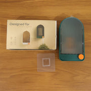 Wall Mounted Soap Holder With Drain Tray (1 Pc) thumbnail 6