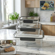 Plastic Airtight Food Storage Container Set(3 Pc 750 Ml 1500 Ml 2800 Ml) thumbnail 1