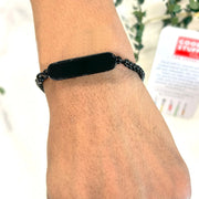 Black Bracelet Rakhi Gift Bracelet (1 Pc) thumbnail 4