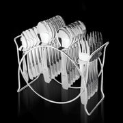 Stainless Steel Cutlery Set With Elegant Storage Stand (24 Pc) thumbnail 1