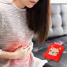 6523 Pink Cat Small Hot Water Bag With Cover For Pain Relief Neck Shoulder Pain And Hand Feet Warmer Menstrual Cramps.