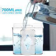 2763 4pc Square Container 700ml Used For Storing Types Of Food Stuffs And Items. thumbnail 6