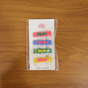 Cute Happy Bone-shaped Snap Hair Clips Set (4 Pc) thumbnail 6