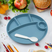 5577 Plastic Food Plates  Biodegradable 5 Compartment Plate With Spoon For Food Snacks  Nuts  Desserts Plates For Kidsreusable Plates For Outdoor Camping Bpa-free(1 Pc) thumbnail 1