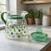 Elegant Glass Tea Pot With Matching Cups Set (1 Set) thumbnail 2