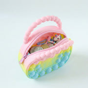 Rainbow Round Silicone Pop It Coin Purse (1 Pc) thumbnail 5