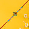 Turtle Design Rakhi With Floral Accents And Beads