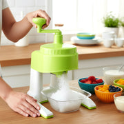 Manual Hand Crank Ice Crusher Snow Maker Machine (1 Set Mix Color) thumbnail 2