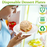 Freshee 6 Inch Round Compostable Bagasse Plate (10 Pcs Pack) thumbnail 3