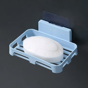 4194 Soap Dish Holder For Bathroom Shower Wall Mounted Self Adhesive Soap Holder Saver Tray-plastic Sponge Holder For Kitchen Storage Rack Soap Box (Plastic Box) thumbnail 3
