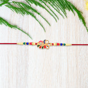 Multicolor Peacock Feather Rakhi thumbnail 2