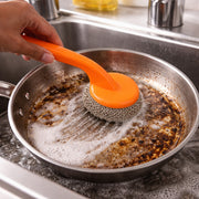 Heavy Duty Cleaning Scrubber Set With Long Handle (1 Set) thumbnail 2