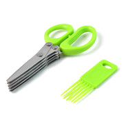Premium 5-blade Multipurpose Kitchen Scissors With Cleaning Comb thumbnail 1