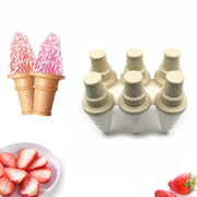 6304 6 Pc Ice Cream Mold Used For Making Ice-creams In All Kinds Of Places Including Restaurants And Ice-cream Parlours Etc. thumbnail 3