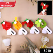 Mini Hand Pressure Fruit-shaped Fan For Kids (1 Pc  Mix Design) thumbnail 7