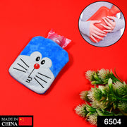 6504 Doremon Small Hot Water Bag With Cover For Pain Relief Neck Shoulder Pain And Hand Feet Warmer Menstrual Cramps. thumbnail 7