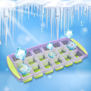 7169  18 Cavity Pop Up Ice Cube Tray Easy Release Flexible Silicone Bottom Ice Tray  Stackable Ice Tray 100 Bpa Free Food Grade For Freezer thumbnail 1