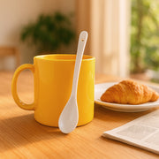 Elegant Ceramic Mug With Matching Spoon thumbnail 5
