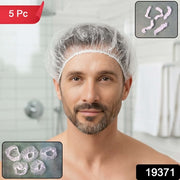 Disposable Mens Hair Protection Shower Cap  Head Cover (5 Pc) thumbnail 6
