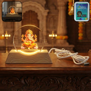 Premium 3d Lord Ganesha Acrylic Led Night Lamp (1 Pc) thumbnail 1