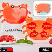 5532 Crab Ice Mold Household Ice Cream Mold Popsicle Mold Silicone Ice Cream Popsicle Childrens Ice Box Popsicle Box (1 Pc) thumbnail 7