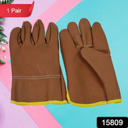 Gloves Gardening Gloves For Men Women Leather Gloves Heavy Duty Gloves (1 Pair) thumbnail 6