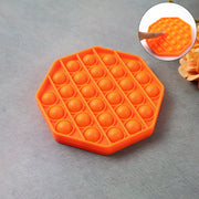 Premium Hexagon Shape Silicone Pop It Fidget Toy (1 Pc) thumbnail 2