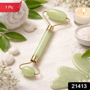 Premium Dual Head Jade Stone Face Roller  Gua Sha Massage Tool Set (1 Pc) thumbnail 7