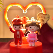 Cute Romantic Couple Love Showpiece With Heart Frame (1 Pc) thumbnail 5