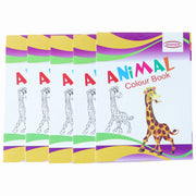 Kids Animal Theme Colouring Book Set ( 5 Pc   Mix Color Books) thumbnail 3