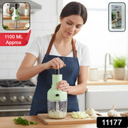 Manual Push Vegetable Chopper 1100 Ml Approx thumbnail 7