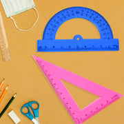 4-piece Geometry Set Triangle Ruler Protractor Straight Ruler thumbnail 5