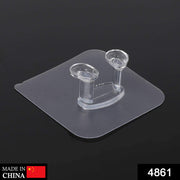 4861 Transparent Multi-function Wall Storage Hooks thumbnail 7