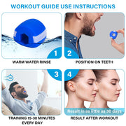 6128 Dark Blue Jaw Exerciser Used To Gain Sharp And Chiselled Jawline Easily And Fast thumbnail 3