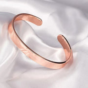 Elegant Rose Gold-plated Open Cuff Bracelet Kada (1 Pc) thumbnail 5