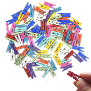 1345 Multipurpose Wooden Clips Cloth Pegs (Small 50 Pcs) thumbnail 1