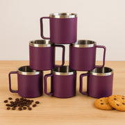 Supermom Stainless Steel Inner Coffee Mug Set (200ml  6 Pc) thumbnail 4