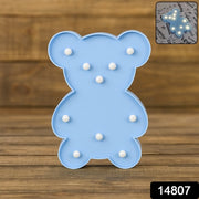 Teddy Bear Shape Led Decorative Night Light (1 Pc) thumbnail 7